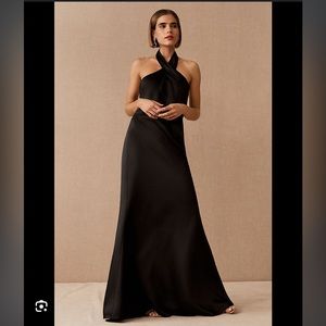 BLHDN Ruby Satin Charmeuse Dress in Black. ONLY WORN ONCE.